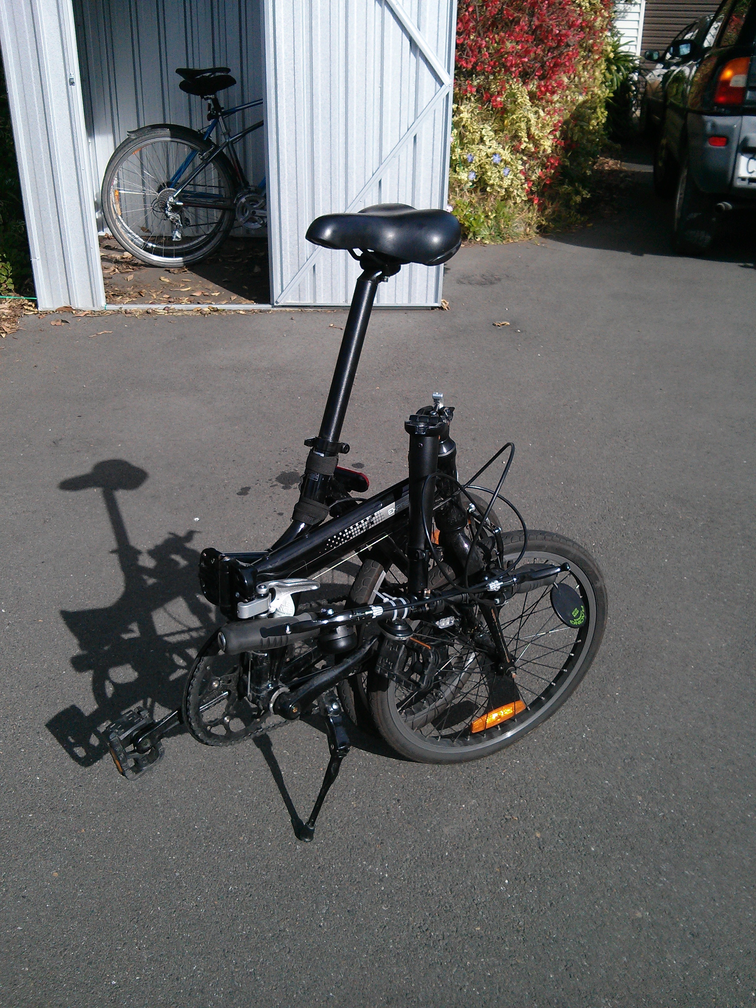 Commute times for a train and folding bicycle in Wellington